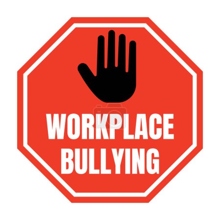 Photo for Stop workplace bullying symbol icon - Royalty Free Image
