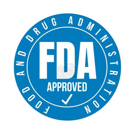 Photo for Food and drug administration symbol icon - Royalty Free Image