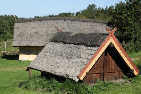 Téléchargez les photos : Maison viking à Hobro, Danemark - en image libre de droit