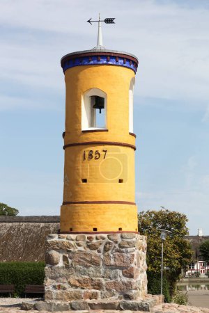 Der Glockenturm von Nordby auf der Insel Samso, Dänemark