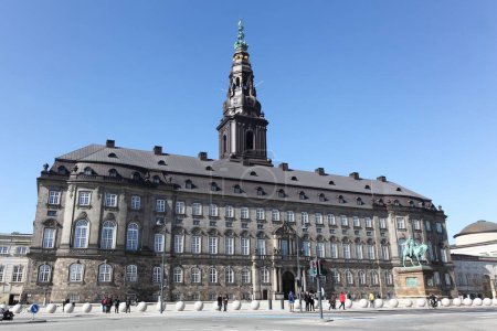 Danish parliament building in Copenhagen called folketing in Danish language