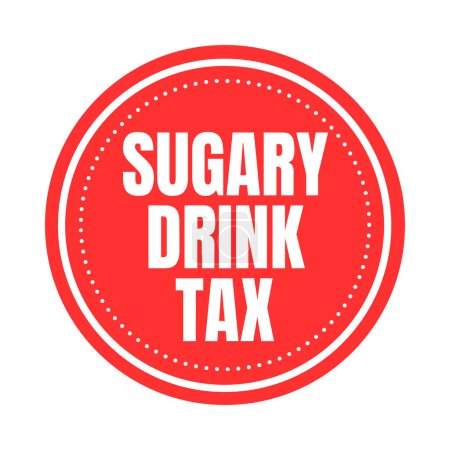 Sugary drink tax symbol icon
