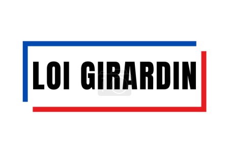 Girardin law in France symbol icon called loi Girardin in French language