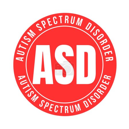 ASD autism spectrum disorder symbol icon