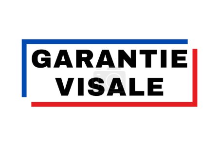 Guarantee visale symbol icon called garantie visale in French language
