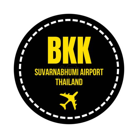 icône symbole de l'aéroport BKK Suvarnabhumi