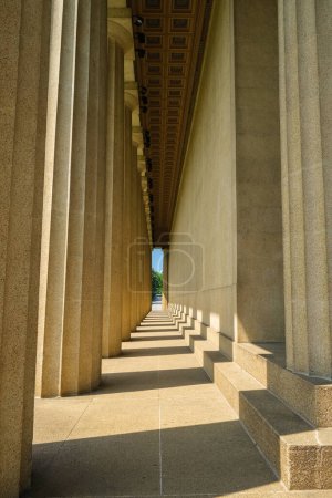 Photo for Replica of the Parthenon in the popular Centennial Park in Nashville, Tennessee - Royalty Free Image