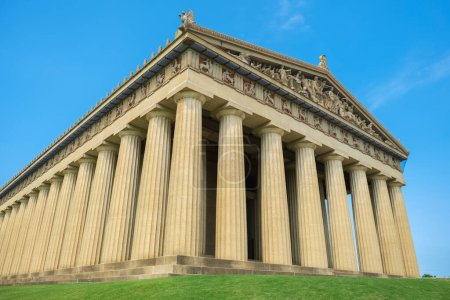Photo for Replica of the Parthenon in the popular Centennial Park in Nashville, Tennessee - Royalty Free Image