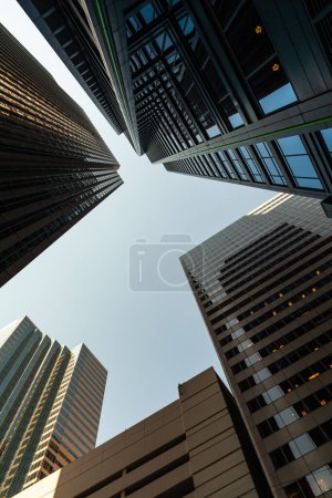 Photo for Urban skyscraper skyline in downtown Chicago - Royalty Free Image