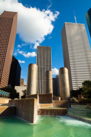 Foto de Rascacielos moderno en el centro de Houston, Texas - Imagen libre de derechos