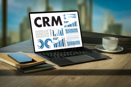 Téléchargez les photos : Business Customer CRM Management Analysis Service Gestion de concepts - en image libre de droit