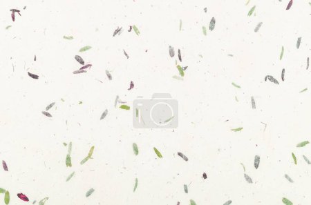 Photo for Recycled flower and leaf paper or mulberry paper texture as background. - Royalty Free Image