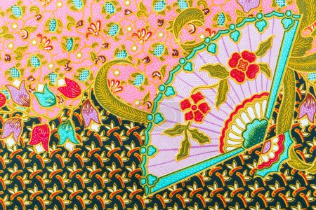 Photo for Batik sarong pattern background in Thailand, traditional batik sarong in Asian. - Royalty Free Image