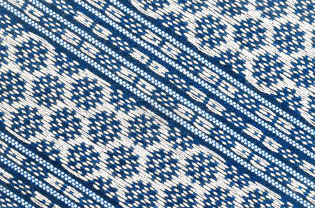 Photo for Closeup thai silk fabric pattern - Royalty Free Image