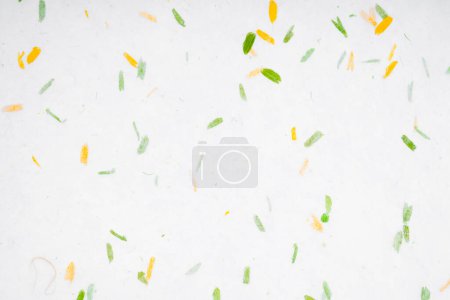 Photo for Handmade mulberry paper recycled made from flower and leaf. - Royalty Free Image
