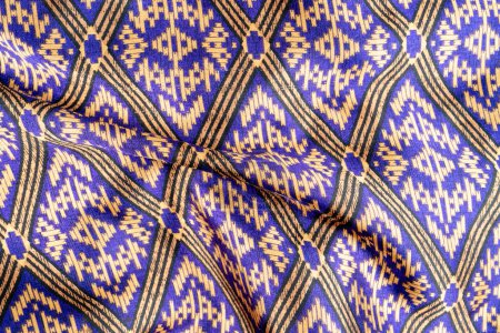 Pattern texture of general traditional thai style native handmade fabric weave