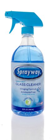 Foto de Winneconne, WI - 12 December 2022: A bottle of Sprayway glass cleaner on an isolated background. - Imagen libre de derechos