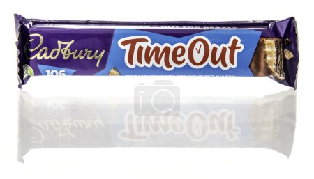 Photo for Winneconne, WI - 9 January 2024: A package of Cadbury Time Out candy bar on an isolated background. - Royalty Free Image