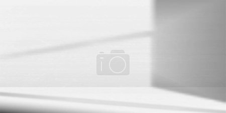 Minimalist composition of light and shade playing on textured wall - vector illustration