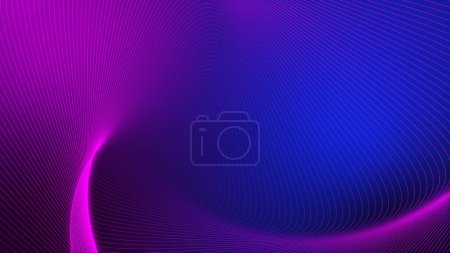 Foto de Abstract neon glowing lines, magic energy space light concept, abstract background - Imagen libre de derechos