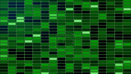Foto de Abstract creative green colorful glow grid background. Tiles, squares with glow. - Imagen libre de derechos