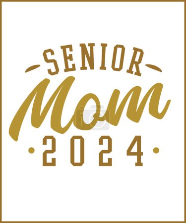 Téléchargez les photos : Senior Maman 2024 t-shirt - en image libre de droit