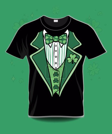 Téléchargez les photos : T-shirt irlandais Tuxedo St Patrick - en image libre de droit