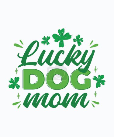 Téléchargez les photos : T-shirt Lucky Dog Mom - en image libre de droit