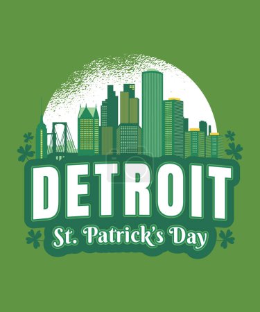 Téléchargez les photos : T-shirt Detroit St Patrick - en image libre de droit
