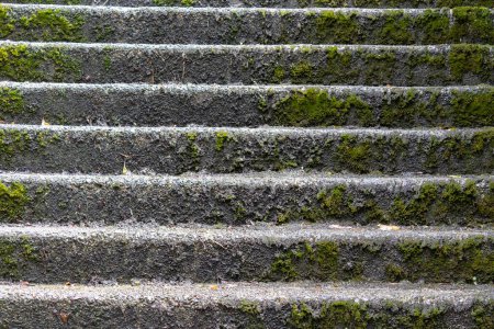 Foto de Abstract image of stone steps at shrine, Kanazawa, Japan. - Imagen libre de derechos