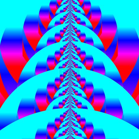 Téléchargez les photos : Œuvres d'art originales faites à la main (pas AI). Une visualisation colorée et détaillée unique d'un objet mathématique appelé fractal. - en image libre de droit