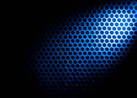 Photo for Bubble wrap lit by blue light. Abstract background. - Royalty Free Image