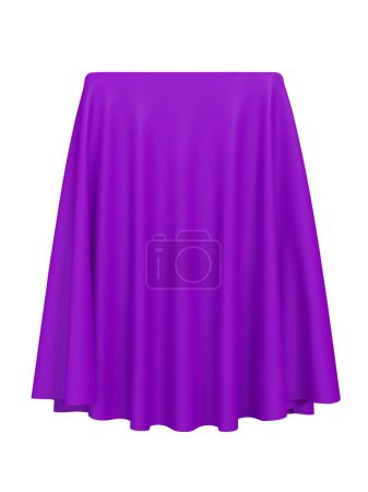 Téléchargez les illustrations : Purple fabric covering a cube or rectangular shape, isolated on white background. Can be used as a stand for product display, draped table. Vector illustration - en licence libre de droit