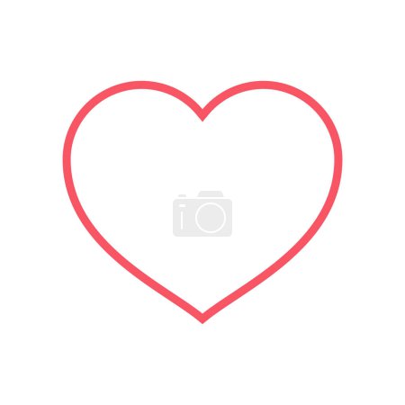 Ilustración de Diseño para la calificación de amor, calificación de retroalimentación con el icono del corazón en el vector - Imagen libre de derechos
