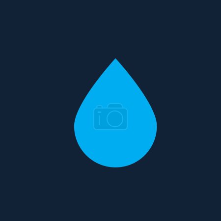 Ilustración de Icono de rocío. Icono de gota de agua, sangre, aceite o líquido aislado vector ilustración. - Imagen libre de derechos