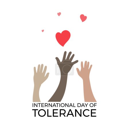 Ilustración de Diseño para celebrar el día internacional de la tolerancia en el vector - Imagen libre de derechos