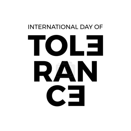 Illustration for Design for celebrating international day of tolerance in vector - Royalty Free Image
