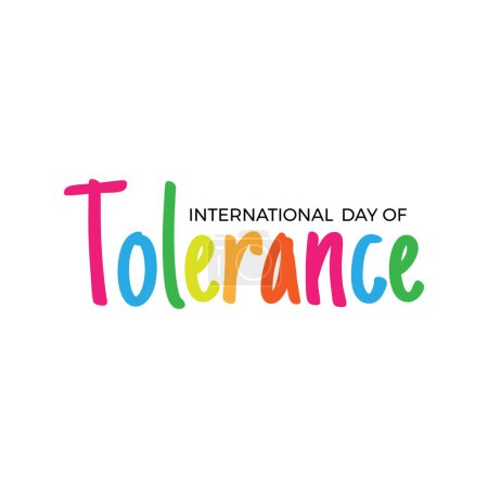 Ilustración de Diseño para celebrar el día internacional de la tolerancia en el vector - Imagen libre de derechos