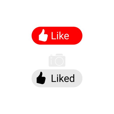 Modernes und schnittiges Knopfdesign, mit einem einnehmenden "Gefällt mir" -Zustand. Perfekt für Content-Ersteller und Nutzer, um das Engagement mühelos zu steigern.