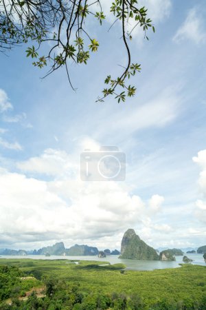 Photo for Landscape Viewpoint Samed Nang Chee Bay in Phang Nga Province, Thailand. Travel destination - Royalty Free Image