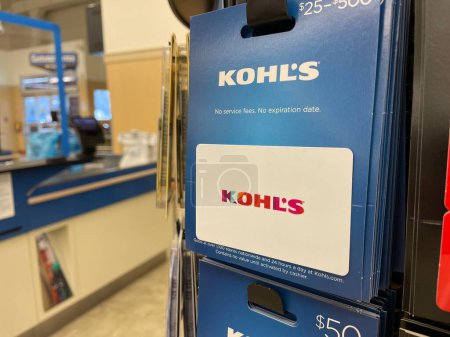 Photo for Grovetown, Ga USA - 12 02 22: Grocery store gift cards Kohls - Royalty Free Image