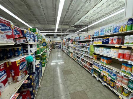 Photo for Grovetown, Ga USA - 10 22 22: Cleaning chemical aisle in a grocery store - Royalty Free Image