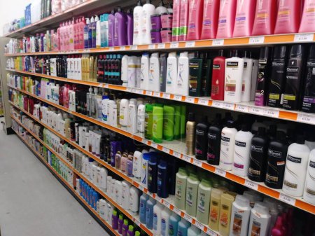 Photo for Stone Mountain, Ga USA - 05 01 2018: Big Lots 2018 retail discount store interior shampoo and pricing - Royalty Free Image