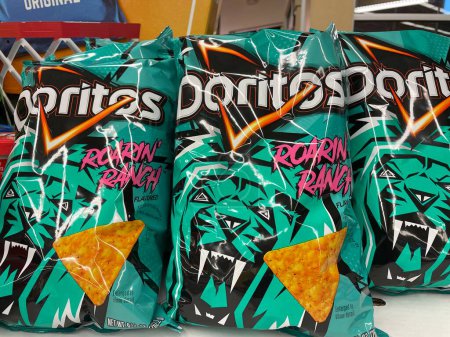 Photo for Grovetown, Ga USA - 03 23 23: Food Lion grocery store Doritos chipc Roarin ranch - Royalty Free Image