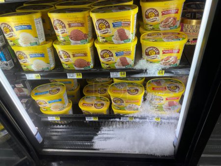 Téléchargez les photos : Hephzibah, Ga États-Unis - 06 16 23 : IGA Grocery store Mayfield ice cream and prices - en image libre de droit