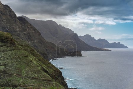 Blick auf die Klippen im Westen Gran Canarias. Agaete. Kanarische Inseln. Spanien