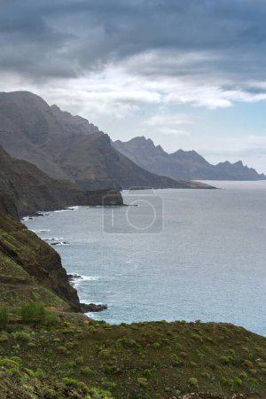 Blick auf die Klippen im Westen Gran Canarias. Agaete. Kanarische Inseln. Spanien