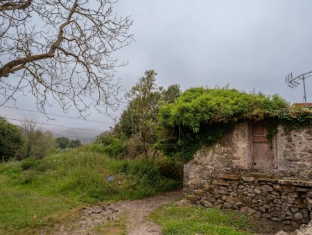 House in ruins in the Town of Cuevas. Ribadesella. Asturias