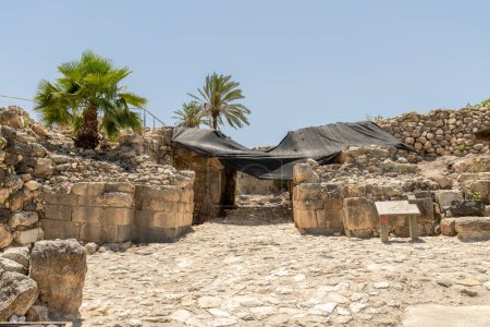 Photo for The Canaanite City Gate at Tel Megiddo National Park  in Israel - Royalty Free Image