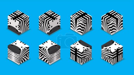 Téléchargez les photos : Dés d'animaux Caractères 3D Animal Zebra Cartoon Vector - en image libre de droit